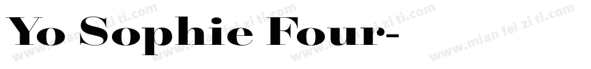 Yo Sophie Four字体转换